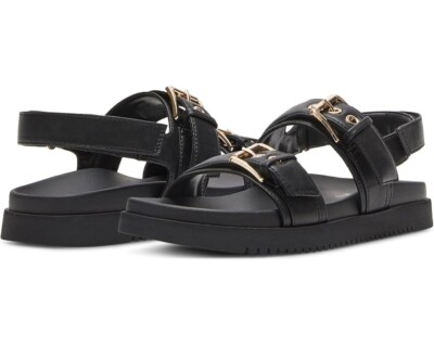 Madden Girl Women's Brando-V Flat Sandal - Double Buckle Straps & Cushioned Footbed - View #4