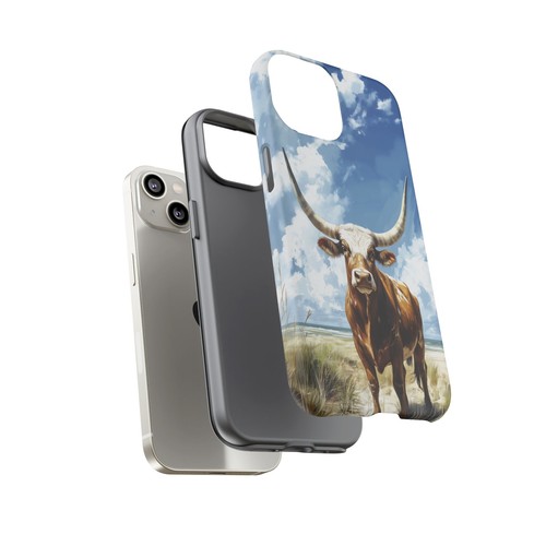 Bull Horns Blue Sky - Phone Ink Cover Case for iPhone, Galaxy, Pixel - 第 60/281 張圖片