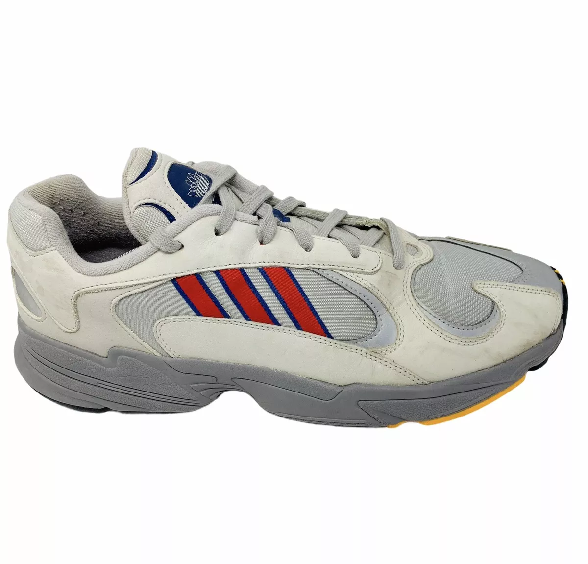 Men's Originals Yung-1 CG7127 Grey Blue Red Jayhawks Size 14 EU 49 |