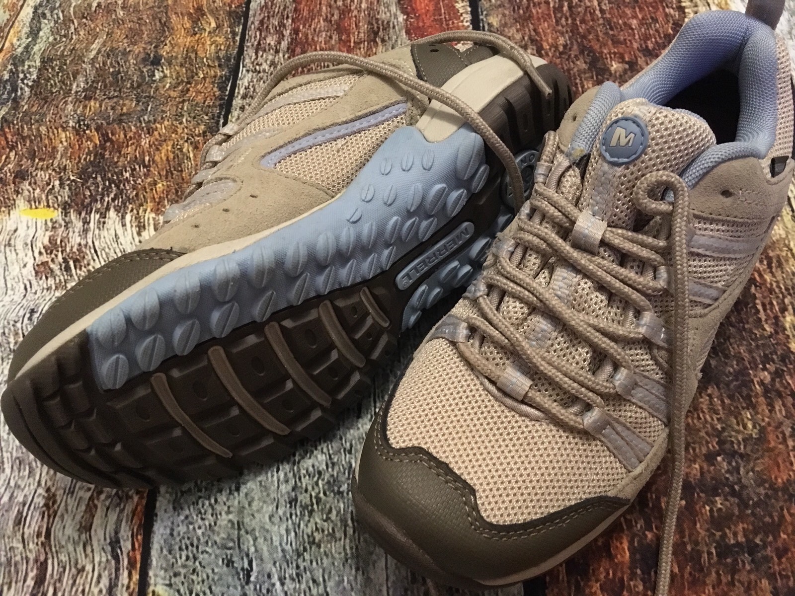MERRELL TUSKORA WATERPROOF ALUMINUM AQUA HIKING TRAIL SHOES WOMEN'S SIZE 7 EUC MERRELL TUSKORA WATERPROOF ALUMINUM AQUA HIKING TRAIL SHOES WOMEN'S SIZE 7 EUC