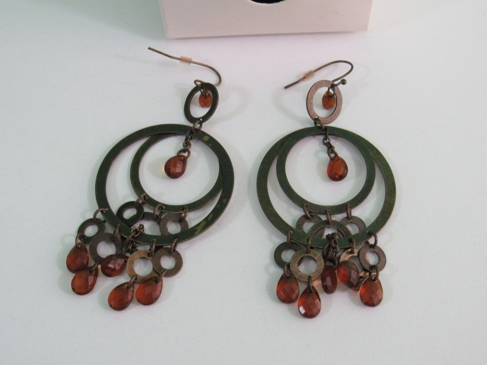 Avon Mark Perfect Zen Earrings Burnished Brass in Original Packaging