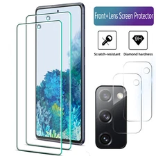 4Pack Tempered Glass Screen Protector for Samsung Galaxy S20 FE 5G w/Camera Lens