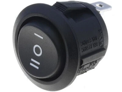 Runder Wippentaster TASTER (ON) OFF (ON) mit Symbolik schwarz