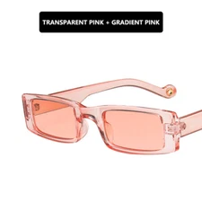 Fashion Retro Y2k Rectangle Sunglasses Shades Sun Glasses Women UV400 Square ↲