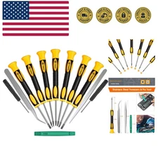 Multifunctional 12-in-1 Torx Screwdriver Set with Tweezers for Tech Repairs