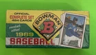 1989 Bowman Baseball Complete Set Factory Sealed 484 Cards Ken Griffey Jr. Rc