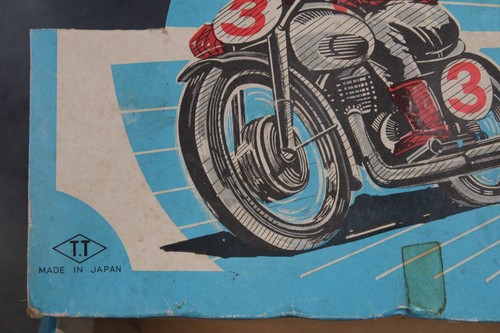 Original Box for Vintage 1950s Takatoku TT Toys Japan Wind Up Racing Motorcycle - Picture 3 of 6