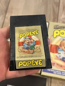 Popeye (Intellivision 1983) Complete Tested w/ Spinach Scratch-Off Card Unused