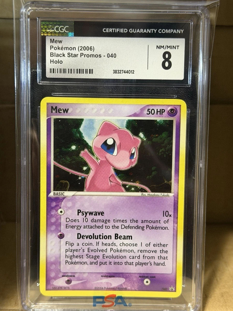 Pokémon TCG Grade 8 Mew Individual Collectible Card Game Cards for