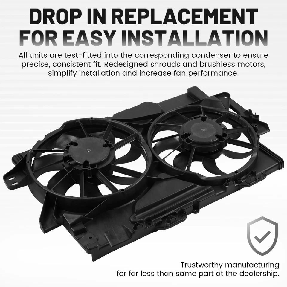 OEM Radiator Cooling Fan for  2013 2014 2015 2016 2017 Chevrolet Equinox 3.6L Foto 3 de 4