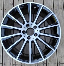1 GENUINE MERCEDES C CLASS 7.5X19 ALLOY WHEEL A2054011300 BLACK DIAMOND CUT RIM