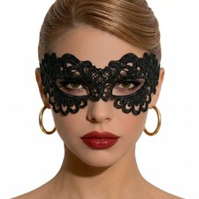 Masquerade Mask Women Lace Eye One Size Black Butterfly Mask Decor