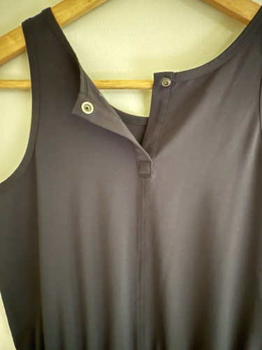Athleta Girls On The Go Romper -Black - Sleeveless Drawstring Waist - XL/14 - Picture 5 of 5