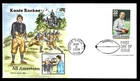 Mayfairstamps US FDC 1988 Indiana Knute Rockne football hand painted Doris Gold
