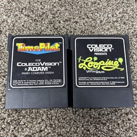Colecovision Game Lot Time Pilot And Looping With Boxes Tested