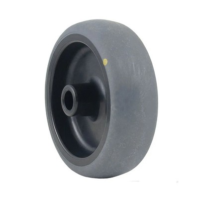 100mm wheel with grey electrically conductive thermoplastic rubber on polypropyl