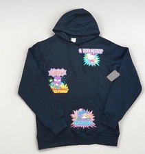 Hello kitty and friends Mens hoodie XL sweatshirt black Sanrio NWT