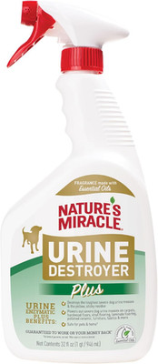 Nature S Miracle Urine Destroyer plus Dog, 32 Ounces, Enzymatic Formula, Ready-T
