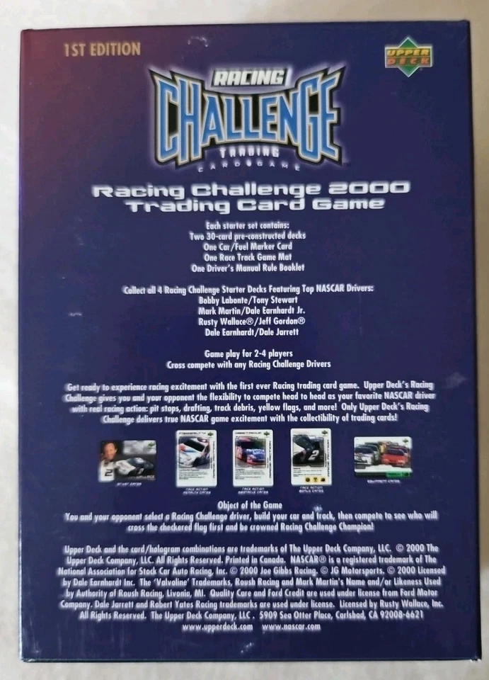 2000 Upper Deck Racing Challenge Trading Card Game, 4 Games and Booster Box - Image 3 of 4