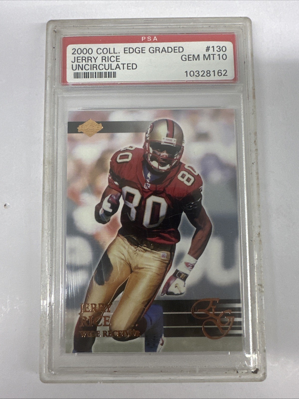 2000 Collector's Edge Jerry Rice #130 Uncirculated 1 /5000 49ers PSA 10 - TCCCX