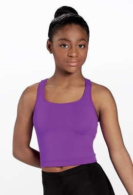 Dance NEW Crop Tank Balera  MT12825 Large Adult Purple Jazz Cheer