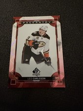 2024-25 SP Authentic Leo Carlsson Pageantry Red #P-19 Anaheim Ducks