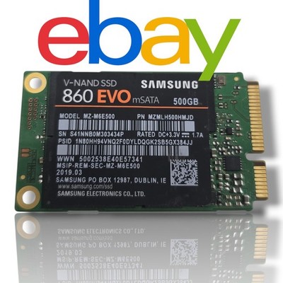Samsung SSD 860 EVO mSATA 500GB   MZ- M6E500   99% Health   #W179