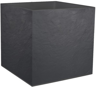 EDA Pflanzgefäß VOLCANIA quadratisch 495 mm anthrazit