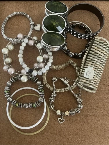 Assorted Wearable Bracelet Lot Costume Jewelry Vintage to Now All Wearable