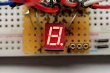 Siemens HA1075O Litronix HD1075O 1-Digit LED 7-Segment Display Orange NOS