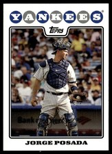 2008 Topps Jorge Posada New York Yankees #297