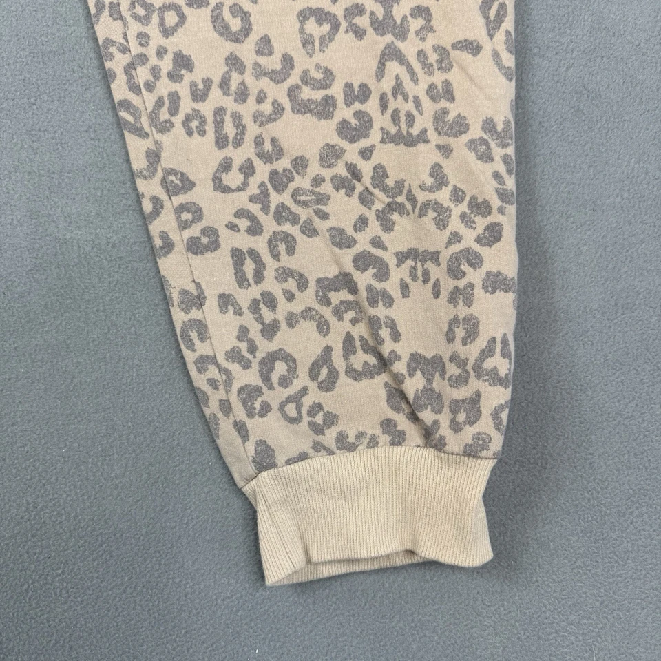 Pantalones deportivos Belle du Jour con estampado animal para mujer talla XL beige cintura elástica Foto 2 de 4