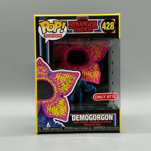 Funko Pop! #428 Demogorgon Stranger Things Blacklight Exclusive New w/ Protector