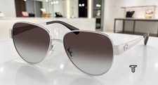 COACH HC7186 90018G Cdp37 Shiny Silver Grey Gradient 57 mm Women's Sunglasses