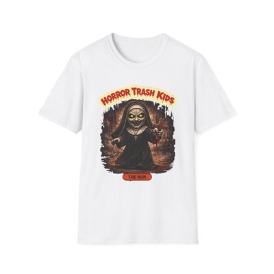 Horror Trash Kids The Nun T-Shirt | Creepy Retro Kids Horror Tee
