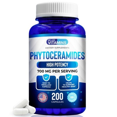 We Like Vitamins Phytoceramides 700mg - 200 Capsules 200 Count (Pack of 1)