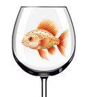 12x Colourful Sea Fish Vinyl Sticker Decal Tumbler Wine Glass Bottle Fish Jar