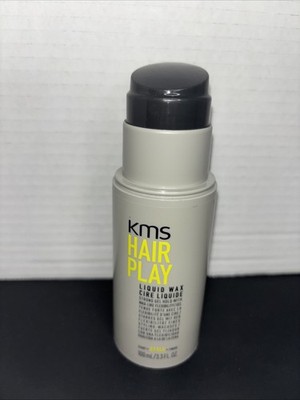 KMS - Hairplay - Liquid Wax, Gel like Hold Flexible like Wax, 3.3oz (NEW) NO LID
