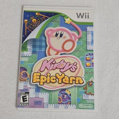 Nintendo Wii Kirby's Epic Yarn 2010 Complete w/ Manual & Case Works