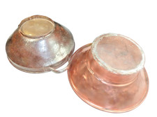 BEAUX TAMIS EN CUIVRE ET FER BLANC 19E / ART POPULAIRE OUTIL ANCIEN CUISINE