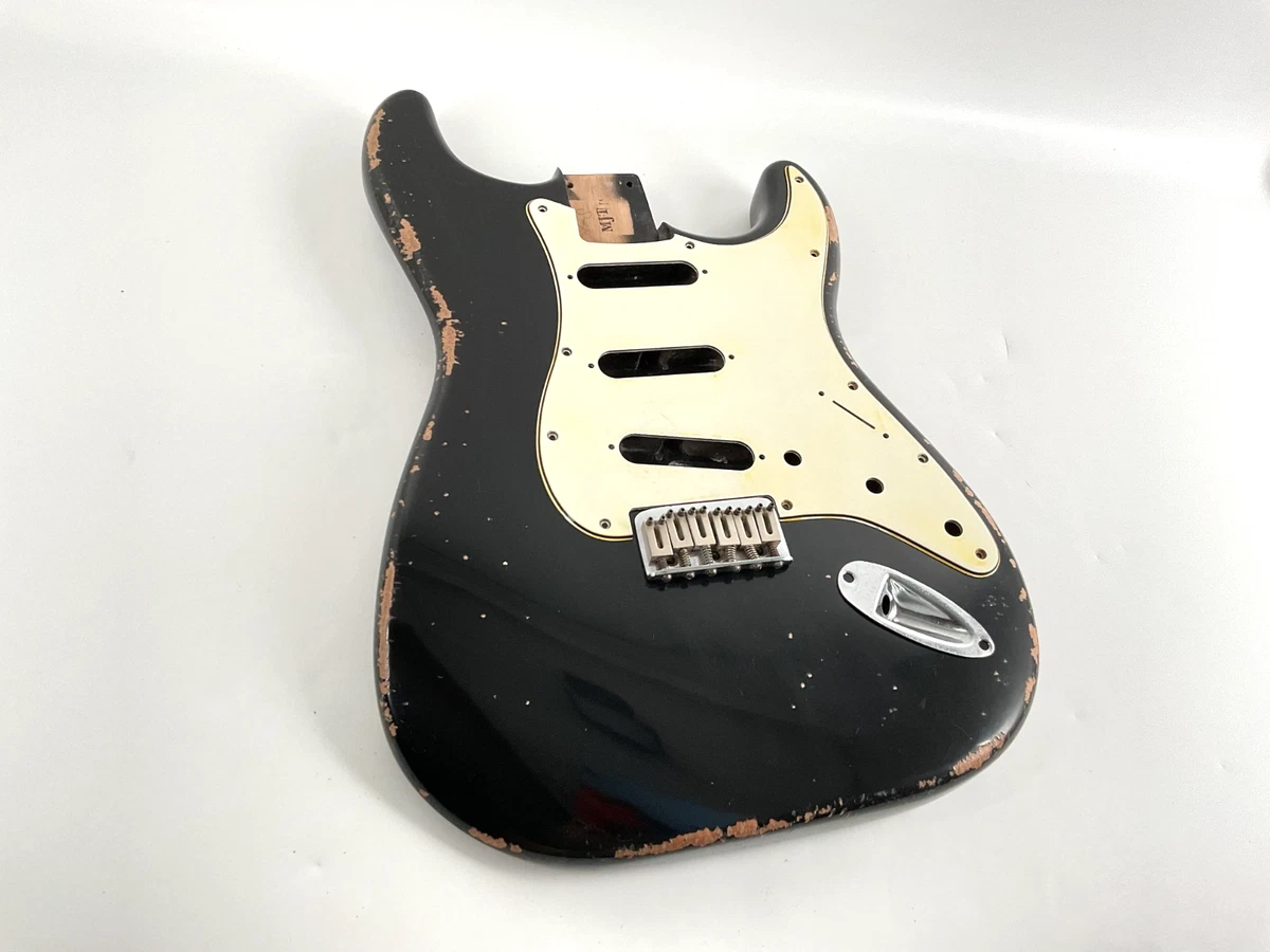 MJT Official Custom Vintage Aged Nitro Guitar Body Mark Jenny VTS Black Alder HT