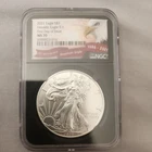 2021 1 Oz .999 Silver Eagle Type 1 NGC MS 70 First Day Of Issue $1