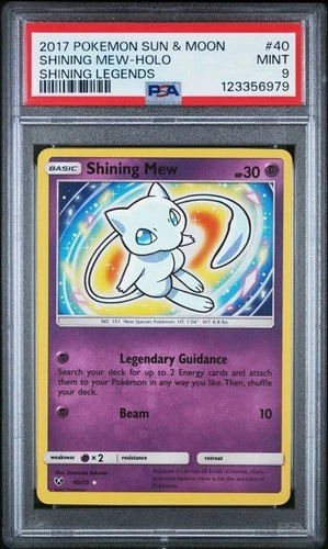 Shining Mew 40/73 Holo Rare Shining Legends - PSA 9