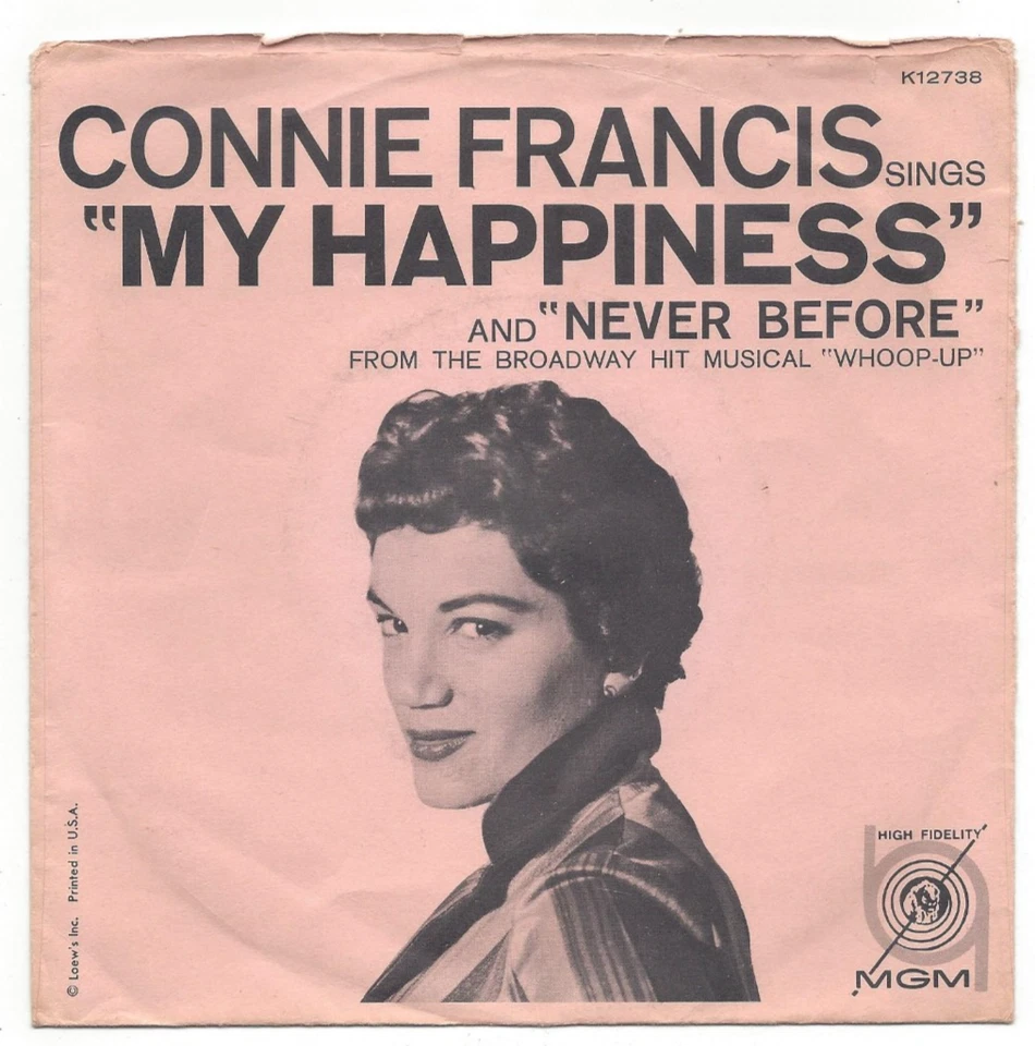 CONNIE FRANCIS, "MY HAPPINESS" - Image 2 of 4