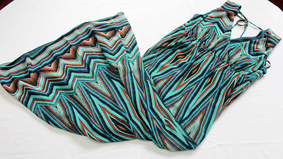 cynthia rowley striped maxi dress Cynthia Rowley Sleeveless Maxi Dress Striped Black White Hi-Lo Sz M Rayon  Blend
