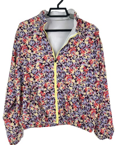 Zella Jacket Girls XL 14/16 Full Zip Floral Lightweight Lined Multicolor