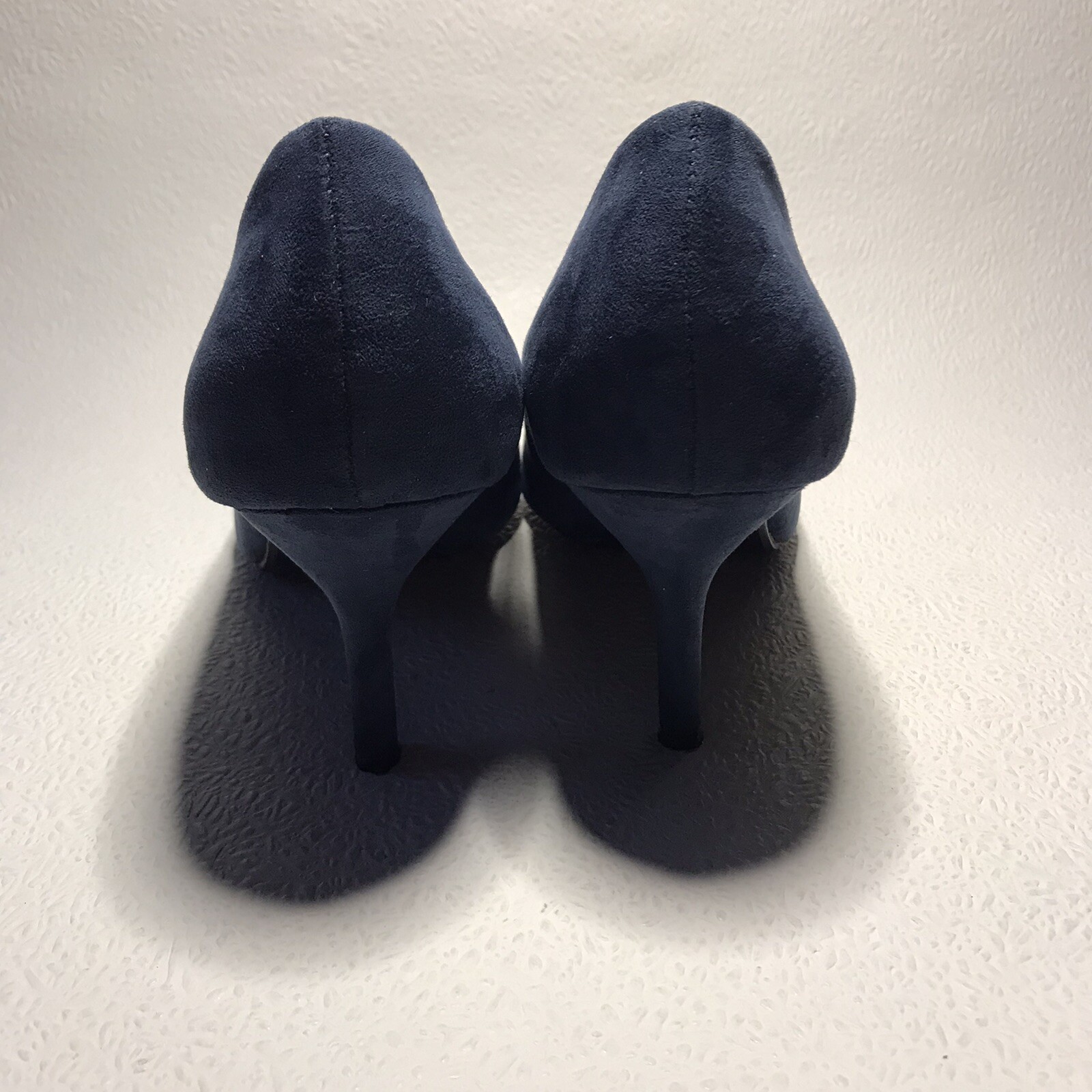 Dorothy Perkins Ladies Navy Blue Suede Heels Court Shoes UK Size 6 RRP