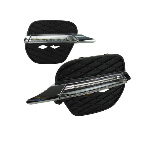 1Set LED Daytime Running DRL Light w/Fog Lamp Cover for BMW X5 E70 LCI 2011-2012 - Picture 8 of 11