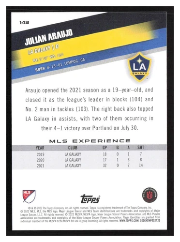 2022 Topps MLS #1-200 Base cards Pick Your Card(s) Complete Your Set - Picture 251 of 347