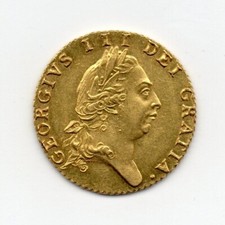 1787 Half Guinea, George III, high grade
